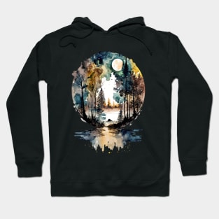 River in the forest - 1 Hoodie